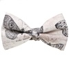 Beige Bow Tie with Brown Butterfly