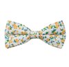 White Bow Tie with Yellow Flowers