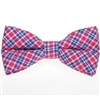 Fuchsia and Royal Blue Tartan Bow Tie