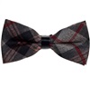 Grey and Brown Tartan Bow Tie