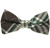 Brown and Green Tartan Bow Tie
