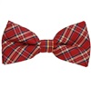 Red, Ocher and Blue Tartan Bow Tie