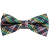 Green and Blue Tartan Bow Tie