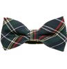 Green, Blue and White Tartan Bow Tie
