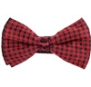Garnet and Black Checked Bow Tie