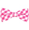 Fuchsia Vichy Checks Bow Tie