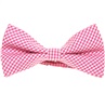 Fuchsia and White Vichy Checks Bow Tie