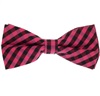 Black and Fuchsia Vichy Checks Bow Tie