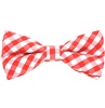 Red Vichy Checks Bow Tie