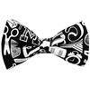 Black and White Design Bow Tie