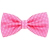 Fuchsia Bow Tie with White Dots