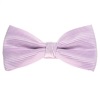 Mallow Bow Tie with Silver Stripes