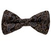 Brown Bow Tie Paisley Design