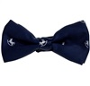 Boy's Blue Bow Tie with White Horses