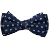 Boy's Dark Blue Bow Tie with Daisies