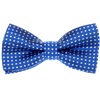 Boy's Royal Blue Bow Tie with White Dots