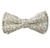 White Boy's Bow Tie with Green Paisley