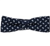 Boy's Dark Blue Paisley Bow Tie