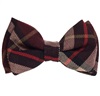 Boy's Brown Tartan Bow Tie