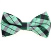 Boy's Green Tartan Bow Tie