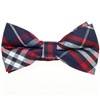 Boy's Deep Blue and Garnet Tartan Bow Tie