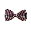Boy's Black and Orange Checked Bow Tie