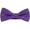 Boy's Purple Bow Tie with Dots