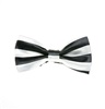 Boy's Black and White Stripes Bow Tie