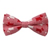 Boy's Red Bow Tie with Schnauzer