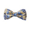 Yellow Silk Boy's Bow Tie with Flowers