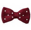 Garnet Bow Tie with Dots