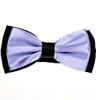 Mauve and Black Satin Bow Tie