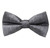 Grey Satin Bow Tie