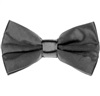 Dark Grey Satin Bow Tie