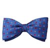 Royal Blue with Coral Flowers Bow Tie