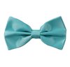 Capri Turquoise Satin Bow Tie