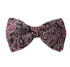 Green with Magenta Paisley Design Bow Tie