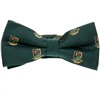 Dark Green Bow Tie with Heraldic Shield