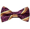 Bow Tie and Pocket Square with Stripes and Flowers