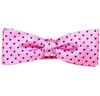 Pink Dotted Silk Boy's Bow Tie and Pocket Square