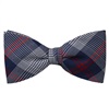 Blue Prince of Wales Bow Tie and Pocket Square