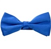 Royal Blue Satin Bow Tie and Pocket Square