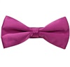 Magenta Satin Bow Tie and Pocket Square