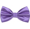 Purple Satin Bow Tie and Pocket Square