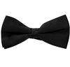 Black Satin Bow Tie and Pocket Square