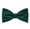 Green Bow Tie and Pocket Square with Paisley