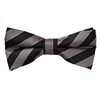 Brown and Beige Stripes Bow Tie
