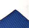 Blue Pocket Pocket Square with White Dots