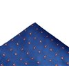 Blue with Brown Paisley Pocket Square