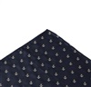 Dark Blue Pocket Square with Anchors